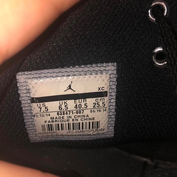 Jordan Black High-Top Sneakers - Picture 2 of 5